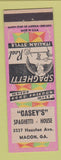 Matchbook Cover - Casey's Spaghetti House Macon GA Italian