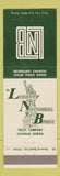 Matchbook Cover - Liberty National Bank Savannah GA