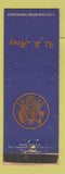 Matchbook Cover - US Army WEAR