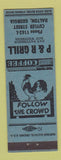 Matchbook Cover - P&R Grill Dalton GA