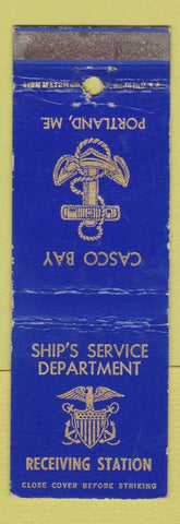 Matchbook Cover Ship's Service Dept Receiving Station Portland ME Casco Bay WEAR