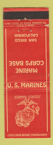 Matchbook Cover - US Marines Corps Base San Diego CA