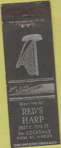 Matchbook Cover - Red's Harp NO TOWN WORN