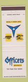 Matchbook Cover - Officers Branch Fort Hood TX Club System