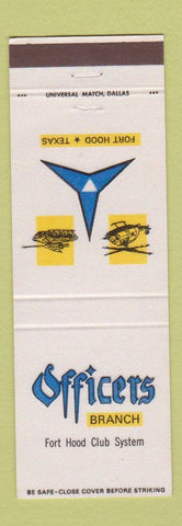 Matchbook Cover - Officers Branch Fort Hood TX Club System