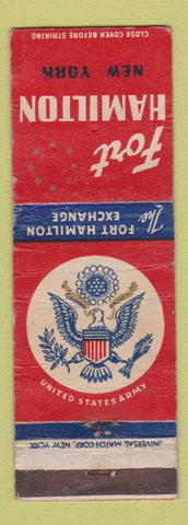 Matchbook Cover - Fort Hamilton US Army NY WORN
