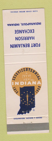 Matchbook Cover - Fort Benjamin Harrison Exchange Indianapolis IN 1966