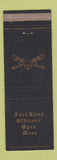 Matchbook Cover - Fort Knox Officers' Open Mess KY WEAR