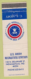 Matchbook Cover - US Army Recruiting Indianapolis IN