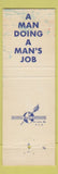 Matchbook Cover - US Army A Man's Job WEAR