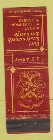 Matchbook Cover - Fort Leavenworth Exchange KS WEAR