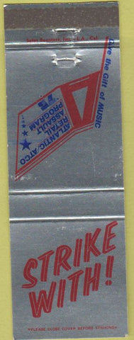 Matchbook Cover - Atlantic Retail Assault Program Music