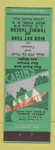 Matchbook Cover - High Hat Tank and Tummie Tavern West Park NY