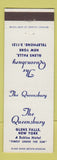 Matchbook Cover - The Queensbury Glens Falls NY Schine Hotel