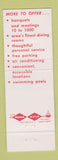 Matchbook Cover - Hotel Syracuse NY Country House