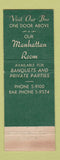 Matchbook Cover - O'Connors Restaurant Albany NY