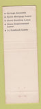Matchbook Cover - Cobleskill Savings and Loan NY