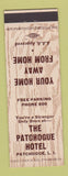 Matchbook Cover - Patchogue Hotel LI NY