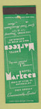 Matchbook Cover - Hotel Markeen Buffalo NY