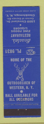 Matchbook Cover - Bosela's Restaurant Cheektowaga NY