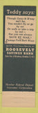 Matchbook Cover - Roosevelt Savings Bank Brooklyn NY