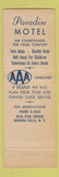 Matchbook Cover - Paradise Motel Niagara Falls NY