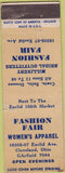 Matchbook Cover - Women's Clothes Cleveland OH Fashion Fair
