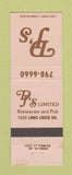 Matchbook Cover - DJ's Restaurant and Pub