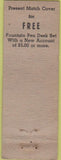Matchbook Cover - Federal Savings Loan Minneapolis MN WORN