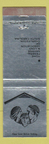 Matchbook Cover - Home Federal Savings and Loan Charleston SC SILVER