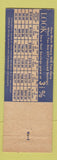 Matchbook Cover - Home Federal Savings and Loan Charleston SC YELLOW
