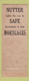 Matchbook Cover - Nutter Mortgage Service Philadelphia PA Camden NJ