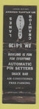 Matchbook Cover - Cramton Lanes Bowling Montgomery AL WORN
