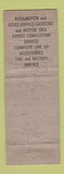 Matchbook Cover - Cities oil gas Elizabeth NJ WEAR