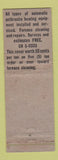 Matchbook Cover - Reading Coal Globe Fuel Roselle NJ WEAR
