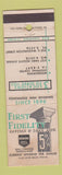 Matchbook Cover - First Fidelity Savings and Loan Baltimore MD WEAR