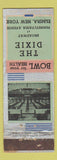 Matchbook Cover - The Dixie Bowling Elmira NY ADVANCE WEAR
