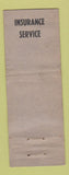 Matchbook Cover - Ozaukee Finance Thiensville WI ADVANCE WORN