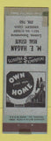 Matchbook Cover - ME Hagan Real Estate Greeley Colorado ADVANCE WORN