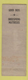 Matchbook Cover - Hotel Marion Menomonie WI ADVANCE