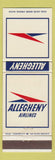 Matchbook Cover - Allegheny Airlines