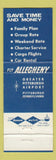 Matchbook Cover - Allegheny Airlines