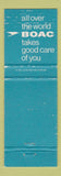 Matchbook Cover - BOAC Airlines WEAR