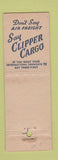 Matchbook Cover - PAA Pan Am Airlines Chiclets Gum