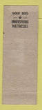 Matchbook Cover - Hotel Marion Menomonie WI ADVANCE GREEN