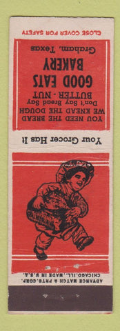 Matchbook Cover - Good Eats Bakery Graham TX ADVANCE