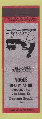 Matchbook Cover - Vogue Beauty Salon Daytona Beach FL ADVANCE