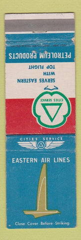 Matchbook Cover - Cities oil gas Eastern Airlines