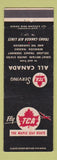 Matchbook Cover - TCA Airlines Maple Leaf Route WEAR