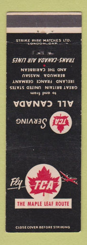 Matchbook Cover - TCA Airlines Maple Leaf Route WEAR